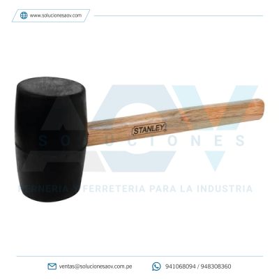 Martillo Goma Negra 20oz Stanley 57-523