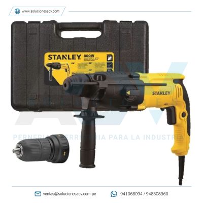 Rotomartillo SDS Plus 800 W 3.4 J 26mm + Chuck Stanley SHR264K-B2