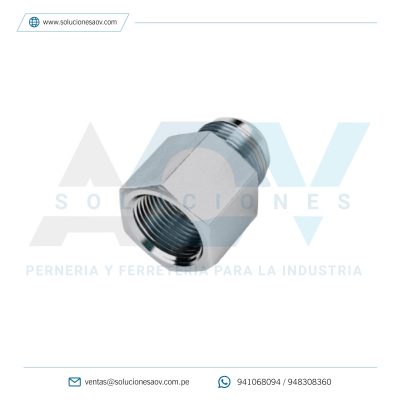 Adaptador Unión Macho x Hembra de Acero Inoxidable