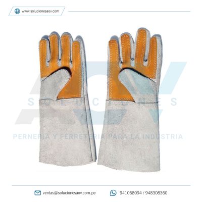 Guantes de Cuero Cromo de Soldador 18