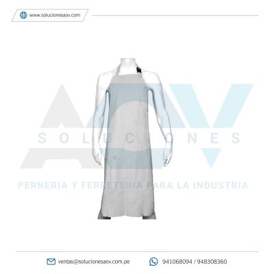 Mandil de PVC Blanco Steelpro