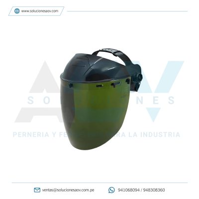 Visor De Policarbonato Rocket IR–3 Verde Steelpro