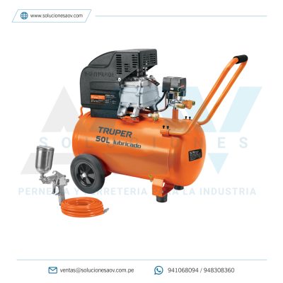 Kit De Compresor 50 L, 220V/60 Hz, Pipi-420 Y Manguera Truper
