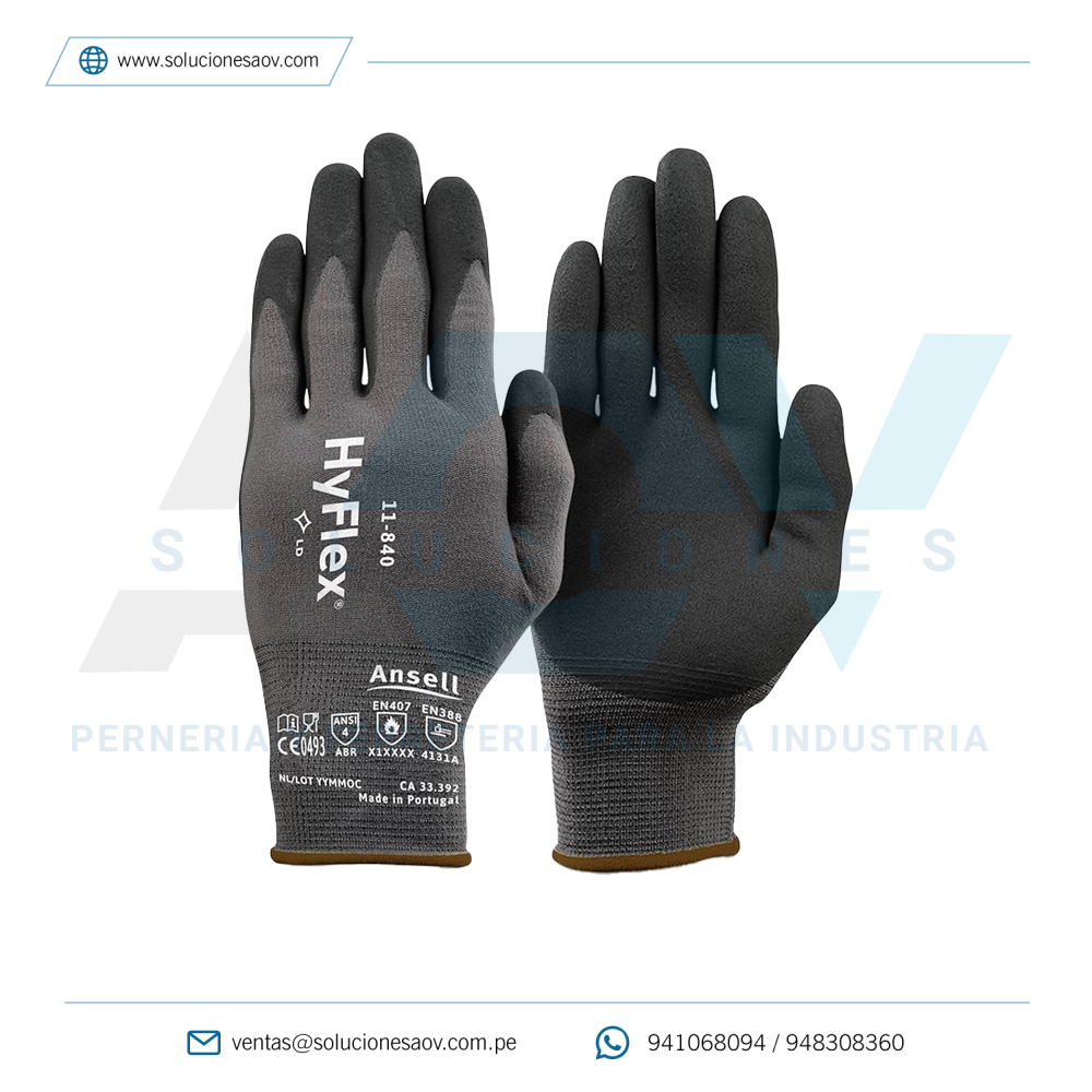 Guante ANSELL Hyflex 11-840