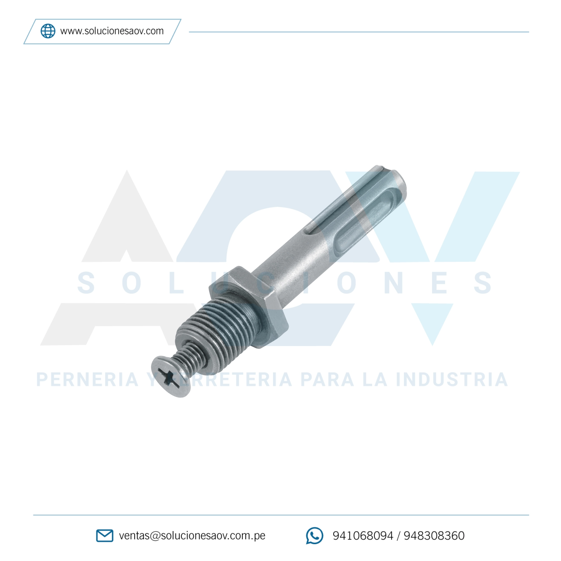 Adaptador SDS Plus para broquero de 1/2″, Truper, 14654