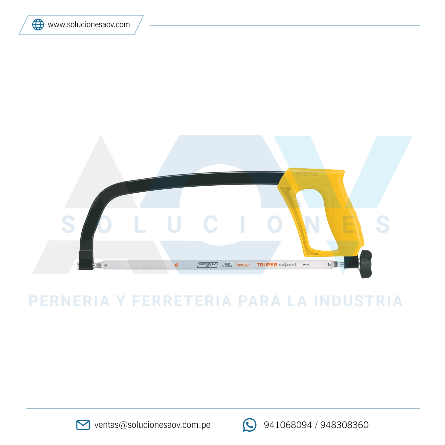 Arco 12″ de solera para segueta, Truper, 20017