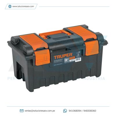 Caja para herramienta de 19″ con compartimentos, Truper, 11143