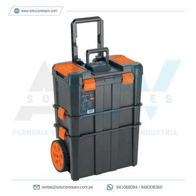 Caja para herramienta,19″x25″ con ruedas, 3 en 1 desmontable, Truper, 102644
