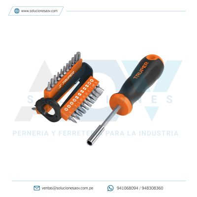 Desarmador multipunta con 33 puntas, Truper, 13595