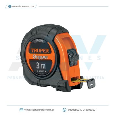 Flexómetro contra impactos, Truper, 15387