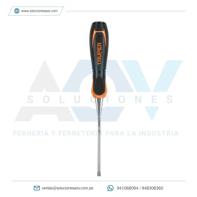 Formón 1/4″ mango Comfort Grip, Truper, 14615