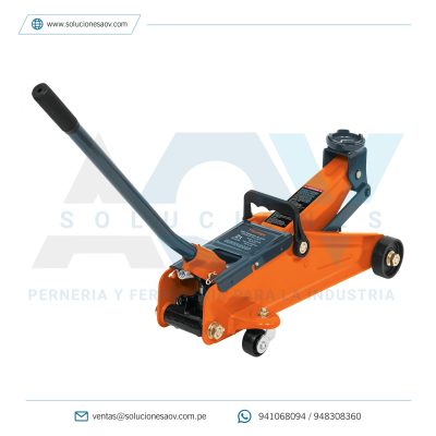 Gato hidráulico de patín, 2t, 50 movimientos, Truper, 14824