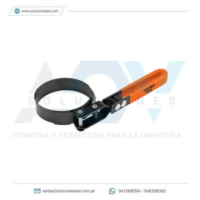 Llave de banda metálica 2-1/2″ a 3-1/4″ para filtro de aceite, Truper, 14515