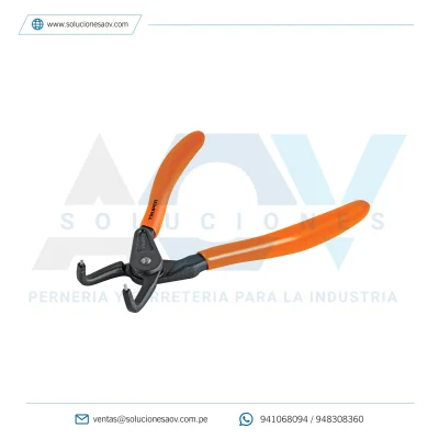 Pinza punta a 90° 6-3/4″ para cerrar anillos, Truper, 17362