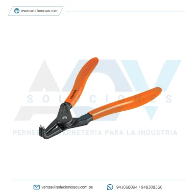 Pinza punta a 90° 6-3/4″ para abrir anillos, Truper, 17364
