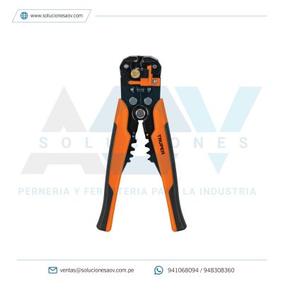 Pinza 8″ pela cables automática, Truper, 17360