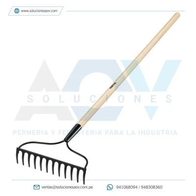 Rastrillo jardinero, 12 dientes, Pretul