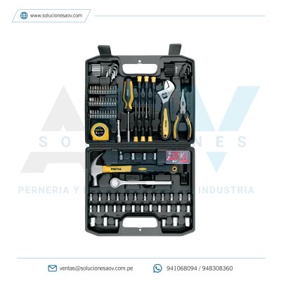 Juego de herramientas, 104 piezas, Pretul, 27169