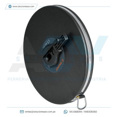 Cinta larga fibra de vidrio, 20 m, metálica, Truper, 12641
