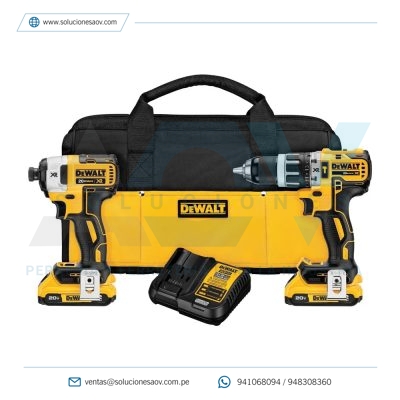 Combo Taladro + Atornillador 20V XR DeWalt DCK287D2-B2