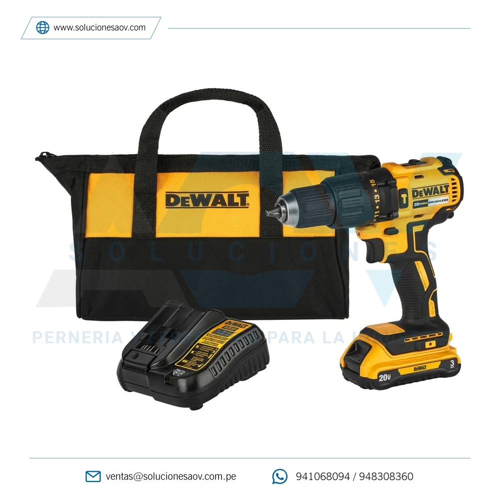 Taladro Percutor Inalámbrico 20V DeWalt DCD7781L1-B2