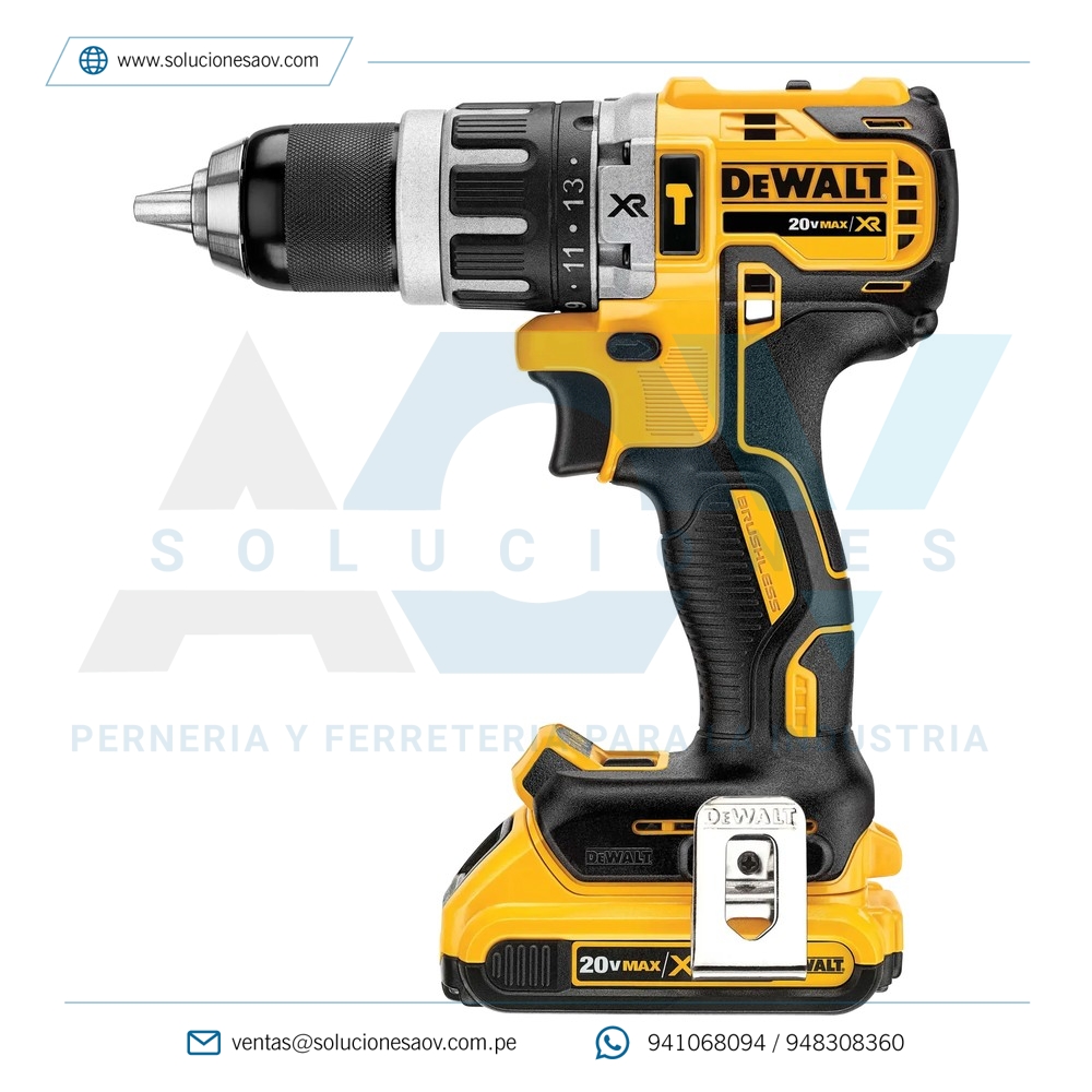 Taladro Percutor Inalámbrico 20V XR DeWalt DCD796D2-B2
